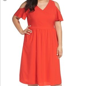 SEJOUR cold shoulder midi dress SIZE 20W